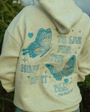 To Live For the Hope of it All Hoodie in Heather