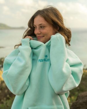 Classic Puff Hoodie in Mint Breeze
