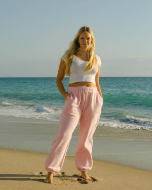 Puff Sweatpants in Pink